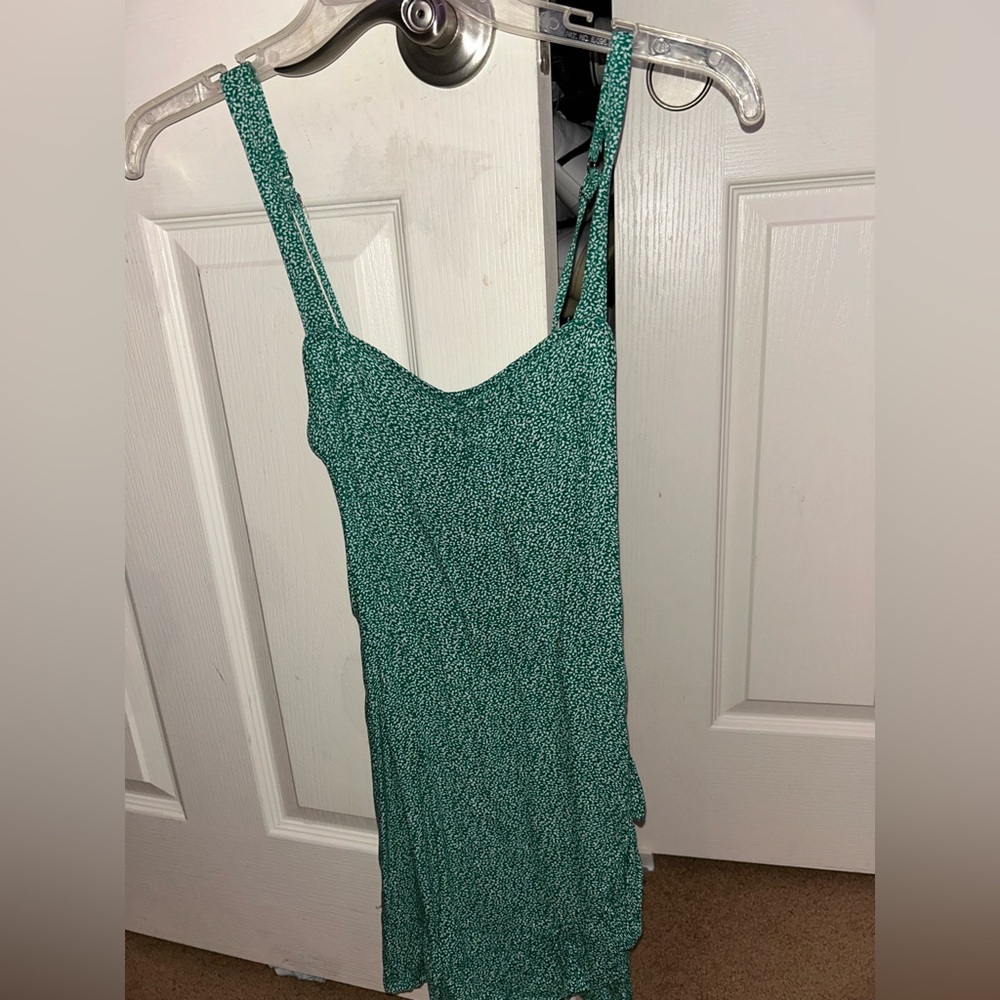 Hollister Green Floral Romper
